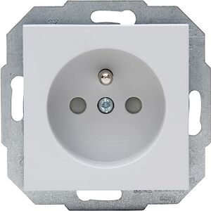 Kopp HK07 Mitten-Schutzkontakt-Steckdose, erhöhter Berührungsschutz, Farbe: grau matt (10 Stück) Kopp HK07 Mitten-Schutzkontakt-Steckdose, erhöhter Berührungsschutz, Farbe: grau matt (10 Stück)