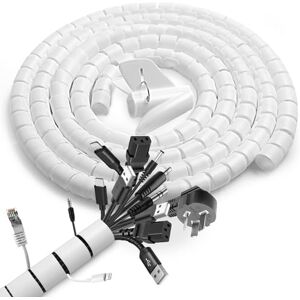 Romon 2 Stück Kabelschlauch, 22mm*1.5 M Spiralschlauch Cable Organizer Mit 1 Kabelclip, Kabelkanal Flexibel Kabelmanagement FüR TV PC Romon 2 Stück Kabelschlauch, 22mm*1.5 M Spiralschlauch Cable Organizer Mit 1 Kabelclip, Kabelkanal Flexibel Kabelmanagement FüR TV PC