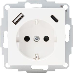 Kopp HK07 Unterputz-Schutzkontakt Steckdose, USB A/C, Ausgangsstrom Ladebuchsen max. 3A, 5V, 55x55mmAbdeckungen,Nennstrom 16A, Bemessungsspannung 250V~, Farbe: arktisweiß Kopp HK07 Unterputz-Schutzkontakt Steckdose, USB A/C, Ausgangsstrom Ladebuchsen max. 3A, 5V, 55x55mmAbdeckungen,Nennstrom 16A, Bemessungsspannung 250V~, Farbe: arktisweiß
