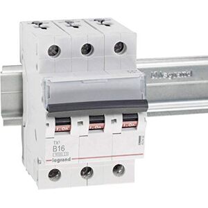 Legrand , TX3 Leitungsschutzschalter B-Charakteristik, 16A, 3-polig, 6kA, 400VAC, 3 Teilungseinheiten, 403402 Legrand , TX3 Leitungsschutzschalter B-Charakteristik, 16A, 3-polig, 6kA, 400VAC, 3 Teilungseinheiten, 403402