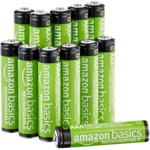 Amazon 12er-Pack wiederaufladbare AAA-NiMH-Leistungsbatterien, 800 mAh, 1,2 V, bis zu 1000x wiederaufladbar, vorgeladen Amazon 12er-Pack wiederaufladbare AAA-NiMH-Leistungsbatterien, 800 mAh, 1,2 V, bis zu 1000x wiederaufladbar, vorgeladen