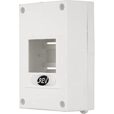 REV 0515509555 Sicherungskasten, Verteilerkasten 1-reihig 4TE, 400V, 58x155x97mm, weiss REV 0515509555 Sicherungskasten, Verteilerkasten 1-reihig 4TE, 400V, 58x155x97mm, weiss