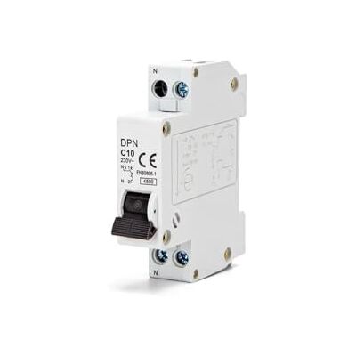 Blendend Miniatur-Leistungsschutzschalter 1P+N 10A C Kurve grau für elektrischen Schutz und Schaltkreiskontrolle Blendend Miniatur-Leistungsschutzschalter 1P+N 10A C Kurve grau für elektrischen Schutz und Schaltkreiskontrolle