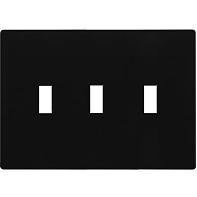 ENERLITES Schraubenlose Dreifach-Kippschalter-Wandplatte, kindersichere Lichtschalter-Abdeckung, Standardgröße 3-Fach, 11,9 x 16,6 cm, unzerbrechliches Polycarbonat-Thermoplast, UL-gelistet, ENERLITES Schraubenlose Dreifach-Kippschalter-Wandplatte, kindersichere Lichtschalter-Abdeckung, Standardgröße 3-Fach, 11,9 x 16,6 cm, unzerbrechliches Polycarbonat-Thermoplast, UL-gelistet,