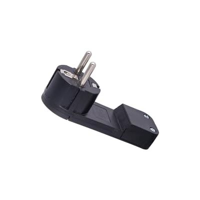 PRENDELUZ Ultradünner TTL-Stecker, Schwarz, 16 A, 250 V, seitliche Erdung, einfaches Befestigungssystem PRENDELUZ Ultradünner TTL-Stecker, Schwarz, 16 A, 250 V, seitliche Erdung, einfaches Befestigungssystem