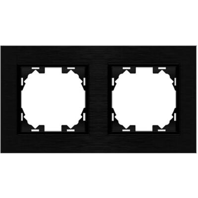 Iluminashop - WLUX - Schwarz - Aluminium-Flush-Rahmen Iluminashop - WLUX - Schwarz - Aluminium-Flush-Rahmen