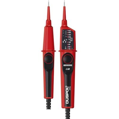 BENNING DUSPOL analog. Spannungsprüfer (mit Tauchspul-Pegelanzeige, Spannungsmessbereich 12 V 1000 V AC/DC, Prüfart 2-polig, inkl. Messspitzenschutz) 50261 BENNING DUSPOL analog. Spannungsprüfer (mit Tauchspul-Pegelanzeige, Spannungsmessbereich 12 V 1000 V AC/DC, Prüfart 2-polig, inkl. Messspitzenschutz) 50261