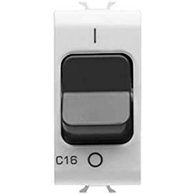 Gewiss Magnetthermischer Automatikschalter Kurve C 1P+N 16A 230V AC 1 Modul Weiß Chorus-Serie Gewiss Magnetthermischer Automatikschalter Kurve C 1P+N 16A 230V AC 1 Modul Weiß Chorus-Serie