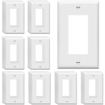 ENERLITES Decorator Lichtschalter oder Steckdosen-Wandplatte, glänzende Oberfläche, Größe 1-Gang 11.4x7 cm, unzerbrechliches thermoplastisches Polycarbonat, UL-gelistet, 8831-W-40PCS, Weiß (40 Stück) ENERLITES Decorator Lichtschalter oder Steckdosen-Wandplatte, glänzende Oberfläche, Größe 1-Gang 11.4x7 cm, unzerbrechliches thermoplastisches Polycarbonat, UL-gelistet, 8831-W-40PCS, Weiß (40 Stück)