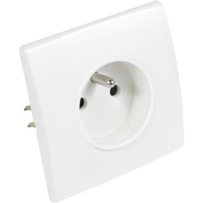 DEBFLEX 737120 Perfect Steckdose 2P T, Weiß DEBFLEX 737120 Perfect Steckdose 2P T, Weiß