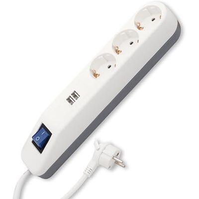 REV Steckdosenleiste Ice Mehrfachsteckdose 3-Fach mit 2X USB, 3680W, 1,4m, weiß REV Steckdosenleiste Ice Mehrfachsteckdose 3-Fach mit 2X USB, 3680W, 1,4m, weiß