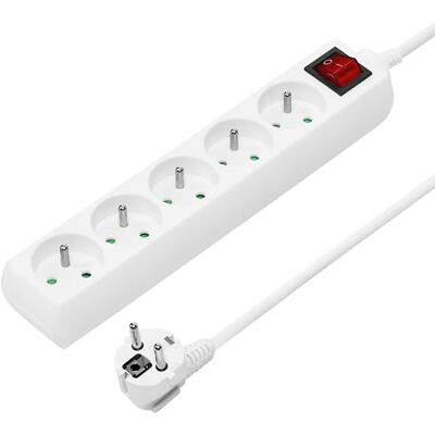 PremiumCord Verlängerungskabel 230V 3m 5 Steckdosen, Netzschalter, pp5k-03 PremiumCord Verlängerungskabel 230V 3m 5 Steckdosen, Netzschalter, pp5k-03