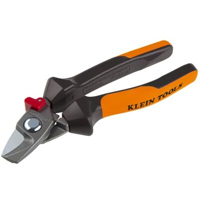 KLEIN TOOLS 630180EINS Kabelschere 180 mm VDE 1000 V AC isoliert Für Cu- und Al-Kabel bis Ø 18 mm / 50 mm² Mit Kraftgelenk und Arretierung Made in Germany KLEIN TOOLS 630180EINS Kabelschere 180 mm VDE 1000 V AC isoliert Für Cu- und Al-Kabel bis Ø 18 mm / 50 mm² Mit Kraftgelenk und Arretierung Made in Germany