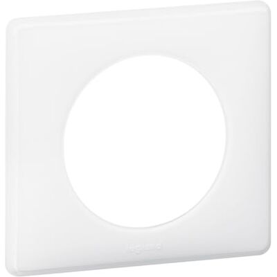 Legrand Kunststoff Anschlussplatte Weiß, 1 Auslass, Packung a 10 Stück Legrand Kunststoff Anschlussplatte Weiß, 1 Auslass, Packung a 10 Stück