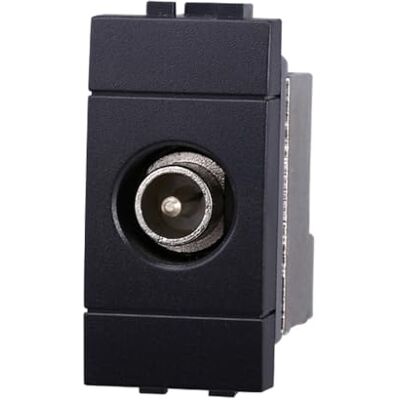 IXTRIMA Anschluss TV-Steckdose männlich Farbe schwarz kompatibel mit Bticino Living Light/INTERNATIONAL 1 Stück IXTRIMA Anschluss TV-Steckdose männlich Farbe schwarz kompatibel mit Bticino Living Light/INTERNATIONAL 1 Stück