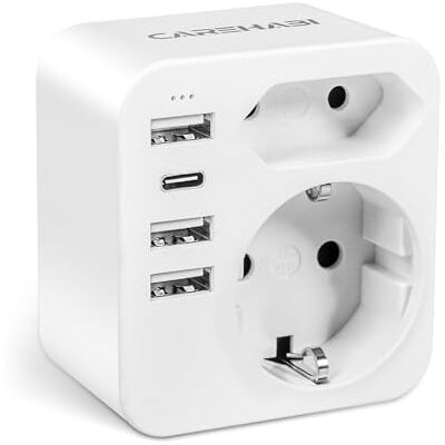Carehabi Reiseadapter Australien Adapter China Deutschland Stecker mit 3 USB C + 1 USB-C, Steckdosenadapter Reisestecker Stromadapter für Neuseeland, Argentinien, Adapter Australien Steckdose Carehabi Reiseadapter Australien Adapter China Deutschland Stecker mit 3 USB C + 1 USB-C, Steckdosenadapter Reisestecker Stromadapter für Neuseeland, Argentinien, Adapter Australien Steckdose