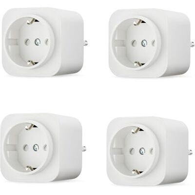 Amazon Smart WLAN-Steckdose Wi-Fi für EU-Steckdose, für den Innenbereich, nur kompatibel mit Alexa, Weiß, 4 Stück Amazon Smart WLAN-Steckdose Wi-Fi für EU-Steckdose, für den Innenbereich, nur kompatibel mit Alexa, Weiß, 4 Stück