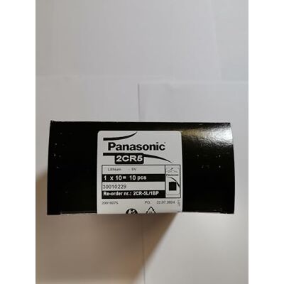 Panasonic 2CR5 Lithium-Batterie, 6 V, Blisterpackung, 1 x 10 Stück Panasonic 2CR5 Lithium-Batterie, 6 V, Blisterpackung, 1 x 10 Stück