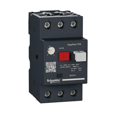Schneider Electric Schneider gz1e10 4–6,3 easypact TVS Motor Circuit Breaker, weiß Schneider Electric Schneider gz1e10 4–6,3 easypact TVS Motor Circuit Breaker, weiß