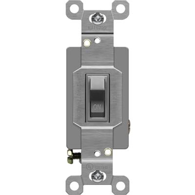 ENERLITES Kippschalter, einpolig und 3-Wege, 3 Draht, 15 A, 120 V-277 V, Wohn- und Gewerbequalität Kippschalter Gray Single Pole 20A ENERLITES Kippschalter, einpolig und 3-Wege, 3 Draht, 15 A, 120 V-277 V, Wohn- und Gewerbequalität Kippschalter Gray Single Pole 20A
