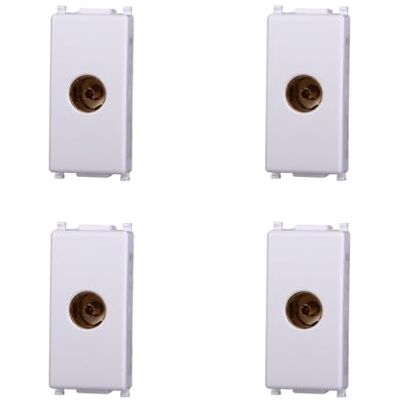 ElektroNova Vimar Plana 2251 Direkte TV-Steckdose weiblich weiß kompatibel mit Vimar Plana Kit 4 Stück ElektroNova Vimar Plana 2251 Direkte TV-Steckdose weiblich weiß kompatibel mit Vimar Plana Kit 4 Stück