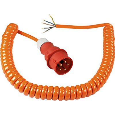 as - Schwabe as Schwabe Anschlussleitung mit Spiralkabel 1m Grundlänge, Orange, 70431 auf ca. 5m dehnbar, mit CEE Stecker, Baustellenleitung aus Polyurethan 230V, 16A, H07BQ-F 3G1,5 as - Schwabe as Schwabe Anschlussleitung mit Spiralkabel 1m Grundlänge, Orange, 70431 auf ca. 5m dehnbar, mit CEE Stecker, Baustellenleitung aus Polyurethan 230V, 16A, H07BQ-F 3G1,5