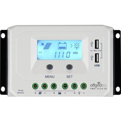 Offgridtec ® PWM Pro Laderegler 12V/24V 30A USB Offgridtec ® PWM Pro Laderegler 12V/24V 30A USB
