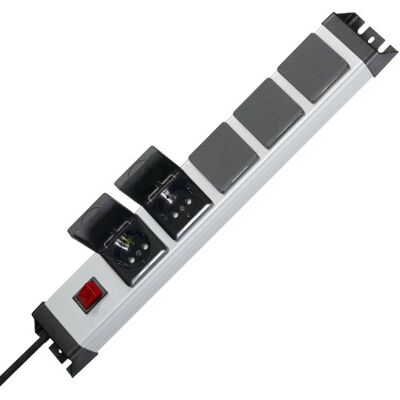 Kopp 227320017 Powerversal Steckdosenleiste, 5-Fach mit beleuchtetem Schalter und Klappdeckel, IP 20 Kopp 227320017 Powerversal Steckdosenleiste, 5-Fach mit beleuchtetem Schalter und Klappdeckel, IP 20