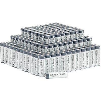 Amazon AA- Alkali-Batterien, 1,5 V, 5 Jahre lagerfähig, 150 Stück Amazon AA- Alkali-Batterien, 1,5 V, 5 Jahre lagerfähig, 150 Stück