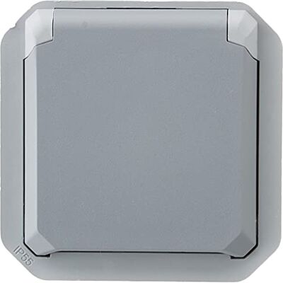 Legrand Wasserdichte Steckdose IP55 mit Erde Plexo – Steckdose 2P + T 16 A mit Klappe – Komplett mit einer Abdeckplatte oder einem Plexo-Gehäuse – hergestellt in Frankreich – Grau Legrand Wasserdichte Steckdose IP55 mit Erde Plexo – Steckdose 2P + T 16 A mit Klappe – Komplett mit einer Abdeckplatte oder einem Plexo-Gehäuse – hergestellt in Frankreich – Grau