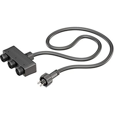 ledscom.de 3-fach Verteiler für IP44 Stecksystem NEMO, 1m, schwarz ledscom.de 3-fach Verteiler für IP44 Stecksystem NEMO, 1m, schwarz