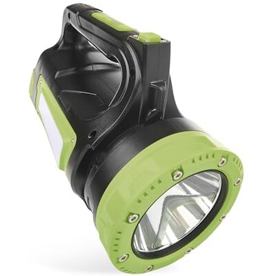 Emos aufladbarer LED-Handscheinwerfer mit Powerbank-Funktion stoßbeständig und wasserdicht 850lm, 400m, 18 Std. 7+ Leuchtmodi 8000 mAh Akku mit USB-C Kabel für Außen schwarz-grün Emos aufladbarer LED-Handscheinwerfer mit Powerbank-Funktion stoßbeständig und wasserdicht 850lm, 400m, 18 Std. 7+ Leuchtmodi 8000 mAh Akku mit USB-C Kabel für Außen schwarz-grün