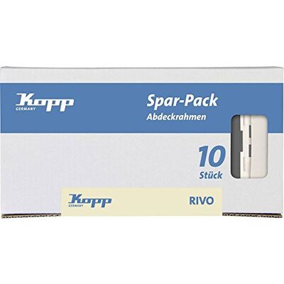 Kopp 404517050 Profi-Pack: 10 Rivo Abdeckrahmen 1-fach Kopp 404517050 Profi-Pack: 10 Rivo Abdeckrahmen 1-fach