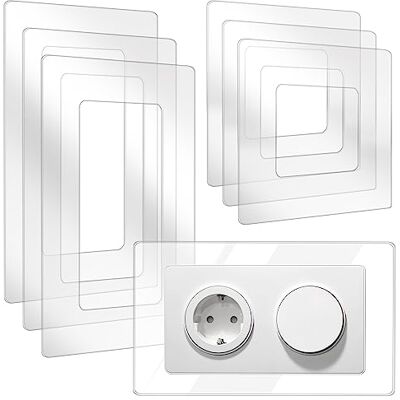Beekeg 6 Stücke Lichtschalter Schutz, Wandschutz für Steckdose und Lichtschalter, Tapetenschutz, Steckdosenblende für Jedes Schalterprogramm Weiß Beekeg 6 Stücke Lichtschalter Schutz, Wandschutz für Steckdose und Lichtschalter, Tapetenschutz, Steckdosenblende für Jedes Schalterprogramm Weiß