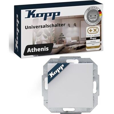 Kopp Athenis Wipschakelaar wissel inbouw Mat grijs - wipschakelaar Kopp Athenis Wipschakelaar wissel inbouw Mat grijs - wipschakelaar