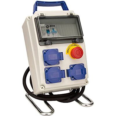 Zenitech Coffret 8 modules de chantier IP54 équipé avec accessoires Zenitech Coffret 8 modules de chantier IP54 équipé avec accessoires