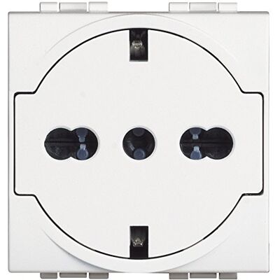 Bticino Livinglight Steckdose - Flach, Italienisch & Deutsch Bticino Livinglight Steckdose - Flach, Italienisch & Deutsch