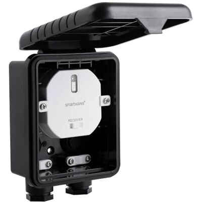 Smartwares Smart Home Lichtsteuerung - Drahtlos - Schwarz - 1000 W - Innen/Außen Smartwares Smart Home Lichtsteuerung - Drahtlos - Schwarz - 1000 W - Innen/Außen