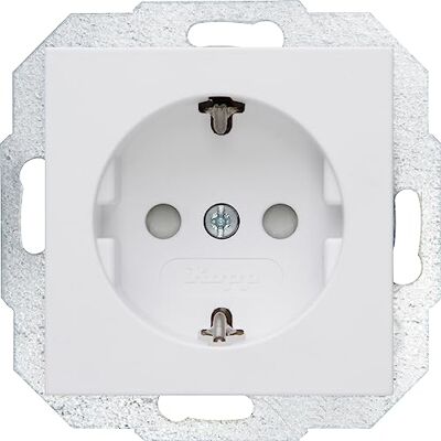 Kopp Athenis Wandkontaktdose RA KV Inbouw Mat weiß - Steckdosen Kopp Athenis Wandkontaktdose RA KV Inbouw Mat weiß - Steckdosen