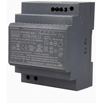 MEAN WELL HDR-100-12 LED Netzteil Trafo Hutschienen-Netzteil (DIN-Rail) HDR-100-12 12V/DC 100W Transformator für LED Beleuchtung MEAN WELL HDR-100-12 LED Netzteil Trafo Hutschienen-Netzteil (DIN-Rail) HDR-100-12 12V/DC 100W Transformator für LED Beleuchtung