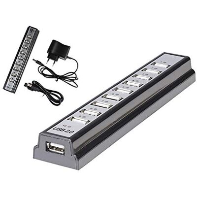 Kalea-Informatique Mehrfachsteckdose 10 Ports USB 2.0 - Wand- oder Tischmontage - Mit Netzteil Kalea-Informatique Mehrfachsteckdose 10 Ports USB 2.0 - Wand- oder Tischmontage - Mit Netzteil