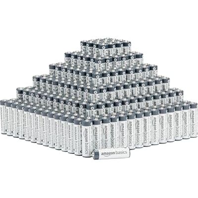 Amazon AA- Alkali-Batterien, 1,5 V, 5 Jahre lagerfähig, 300 Stück Amazon AA- Alkali-Batterien, 1,5 V, 5 Jahre lagerfähig, 300 Stück