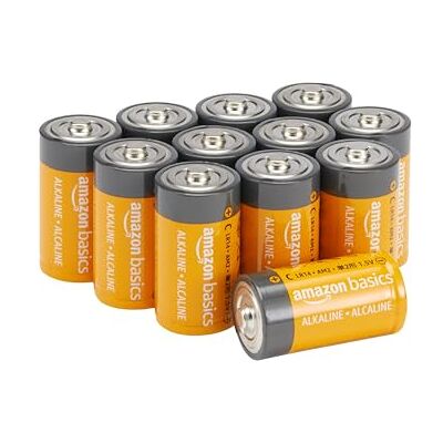Amazon Allzweck-Alkali-Batterien vom Typ C (Babyzellen), 1,5 V, 5 Jahre lagerfähig, 12 Stück Amazon Allzweck-Alkali-Batterien vom Typ C (Babyzellen), 1,5 V, 5 Jahre lagerfähig, 12 Stück