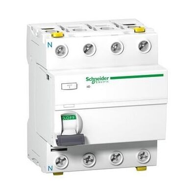 Schneider A9Z11440 4P 40A 30mA Fehlerstromschutzschalter - 415V, DIN Montage Schneider A9Z11440 4P 40A 30mA Fehlerstromschutzschalter - 415V, DIN Montage