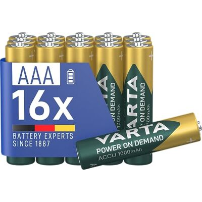 Varta Aufladbares Batterien Set - AAA 1000mAh Varta Aufladbares Batterien Set - AAA 1000mAh