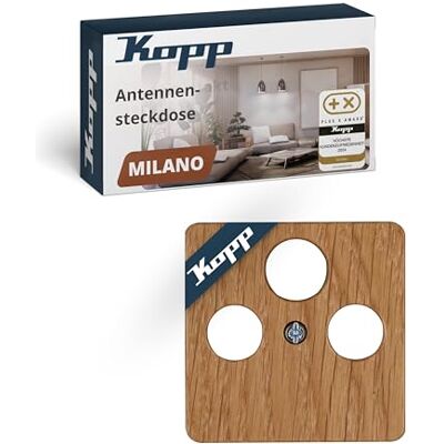 Kopp Eiche Antennenabdeckung - TV/RF/SAT - Made in Germany Kopp Eiche Antennenabdeckung - TV/RF/SAT - Made in Germany