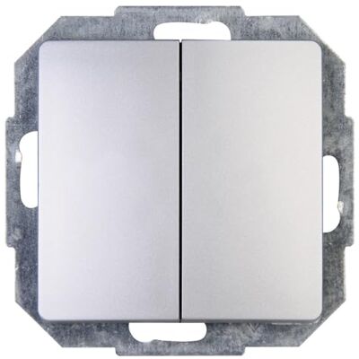 Kopp Paris Wechsel/Wechselschalter, IP 20, silber, 250V~, 650320082 Kopp Paris Wechsel/Wechselschalter, IP 20, silber, 250V~, 650320082