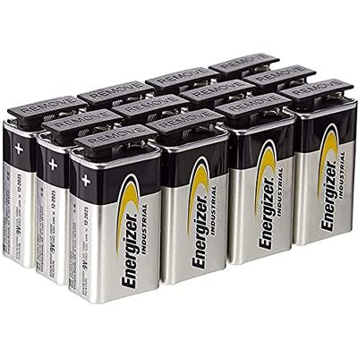 Energizer Industrial 9V Alkaline Batterien (12 Stück), 6LR61 Energizer Industrial 9V Alkaline Batterien (12 Stück), 6LR61