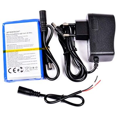 AFTERTECH Akku-Paket 12 V 3000 mAh 3 Ah Lithium-Akku 95 x 60 x 20 mm F2D2 AFTERTECH Akku-Paket 12 V 3000 mAh 3 Ah Lithium-Akku 95 x 60 x 20 mm F2D2