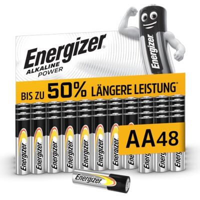 Energizer AAA Batterien - Alkaline Power - 48 Stück Energizer AAA Batterien - Alkaline Power - 48 Stück
